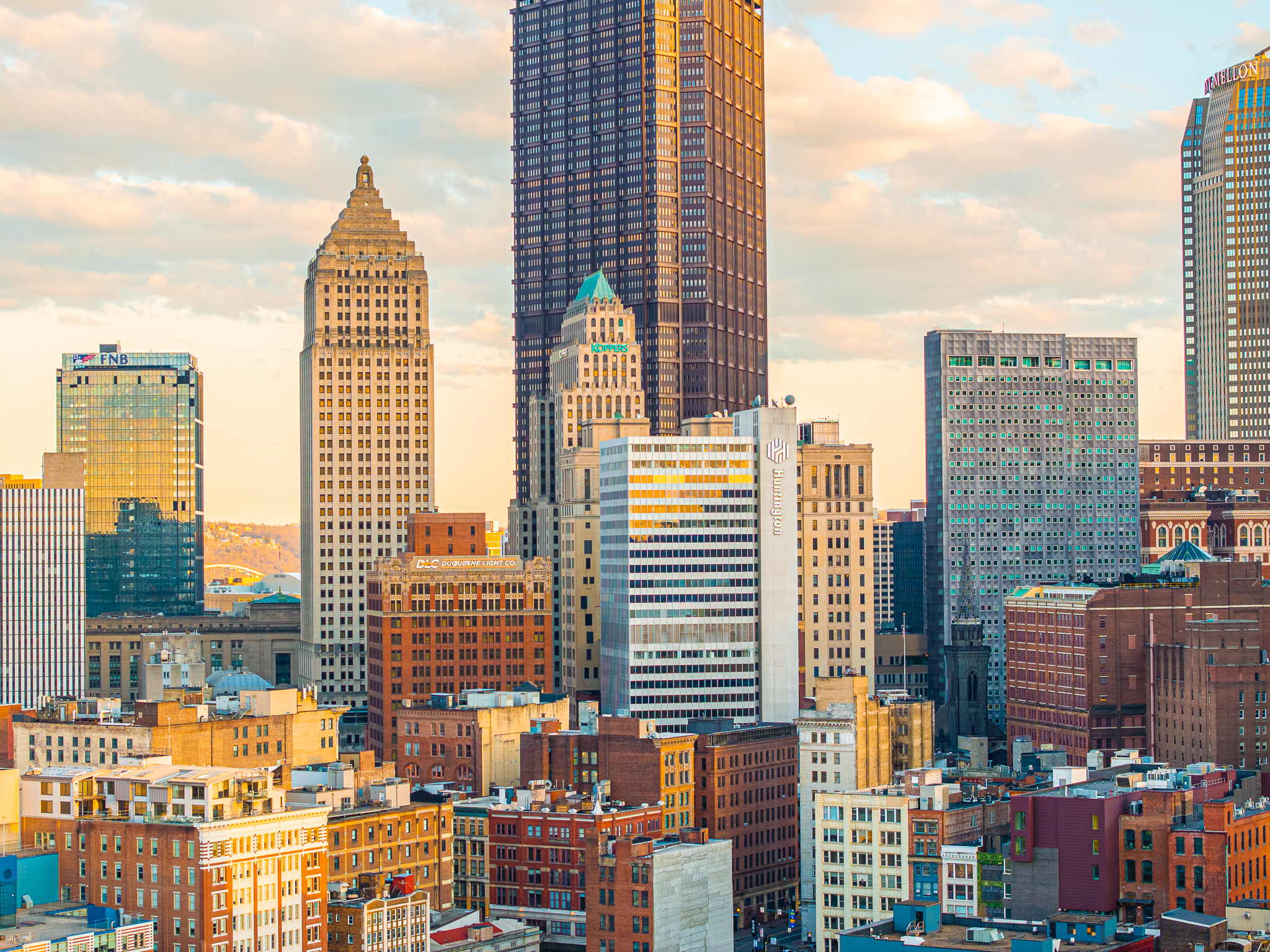 Pittsburgh aerial drone shot